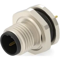 Circular connector, 2 pole, solder connection, straight, T4140412021-000
