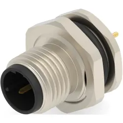 Circular connector, 2 pole, solder connection, straight, T4140512021-000