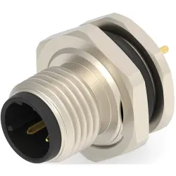 Circular connector, 3 pole, solder connection, straight, T4140512031-000