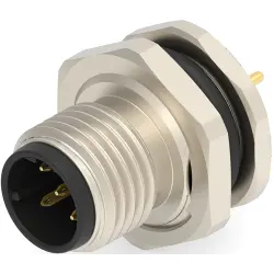 Circular connector, 5 pole, solder connection, straight, T4140512051-000
