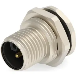 Circular connector, 3 pole, solder connection, straight, T4140L12031-000