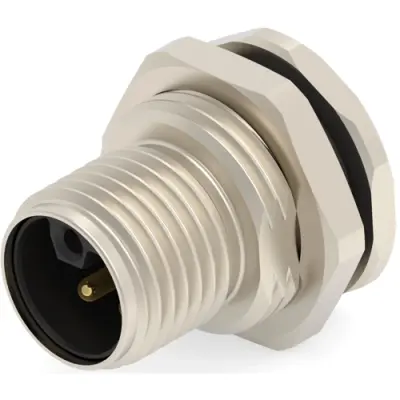 Circular connector, 5 pole, solder connection, straight, T4140L12051-000 - 1