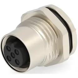 Circular connector, 3 pole, solder connection, straight, T4141412031-000