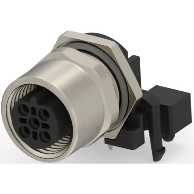 Circular connector, 3 pole, solder connection, angled, T4145435031-001 - 1