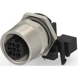 Circular connector, 3 pole, solder connection, angled, T4145435031-001