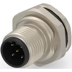 Circular connector, 5 pole, screw locking, straight, T4171010405-001