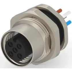 Circular connector, 5 pole, screw locking, straight, T4171110005-001