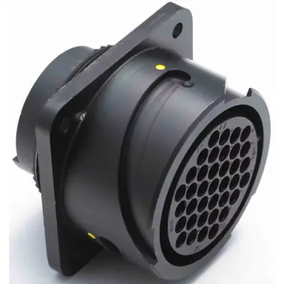 Circular connector, 7 pole, crimp connection, bayonet locking, straight, Y5015-000000006324 - 1