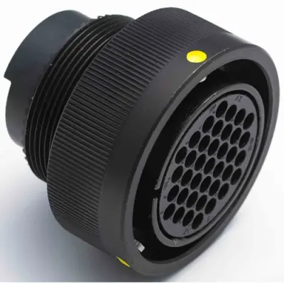 Circular connector, 60 pole, crimp connection, bayonet locking, straight, Y5015-000000010683 - 1