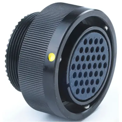 Circular connector, 7 pole, crimp connection, bayonet locking, straight, Y5015-000000100004 - 1