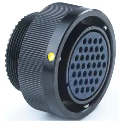 Circular connector, 7 pole, crimp connection, bayonet locking, straight, Y5015-000000100004