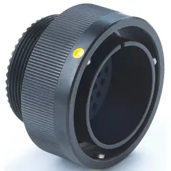 Circular connector, 8 pole, crimp connection, bayonet locking, straight, Y5015-000000100015