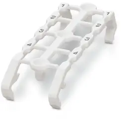 Marker, white, labeled for terminal block, 0803464