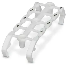 Marker, white, labeled for terminal block, 0803466