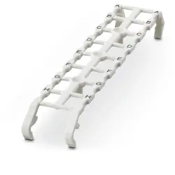 Marker, white, labeled for terminal block, 0803471