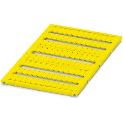 Marker, yellow, unlabeled for terminal block, 0828187 - 1