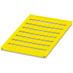 Marker, yellow, unlabeled for terminal block, 0828197