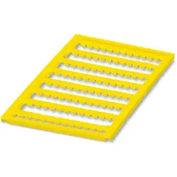 Marker, yellow, unlabeled for terminal block, 0828127