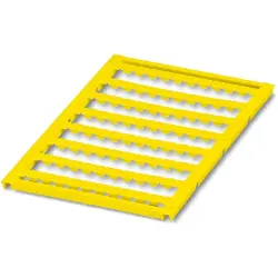 Marker, yellow, unlabeled for terminal block, 0828211