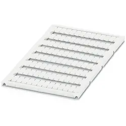 Marker, white, unlabeled for terminal block, 0821302
