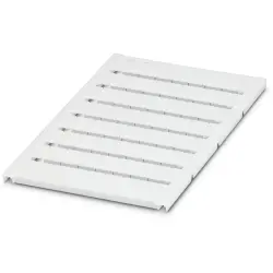 Marker, white, unlabeled for terminal block, 0818072