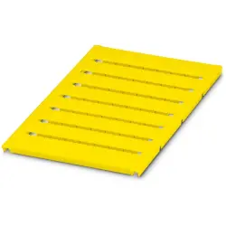 Marker, yellow, unlabeled for terminal block, 0818386