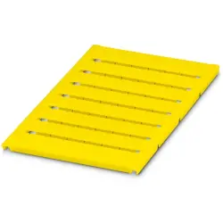 Marker, yellow, unlabeled for terminal block, 0818438