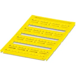 Marker, yellow, unlabeled for terminal block, 0818535