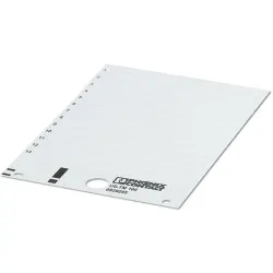 Marker, white, unlabeled for terminal block, 0829255