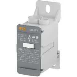 Terminal block, 1 pole, 10-35 mm², AWG 8-2, 125 A, 1500 V, screw connection, 1SNL312510R0000