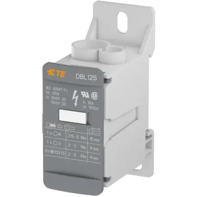 Terminal block, 1 pole, 10-35 mm², AWG 8-2, 125 A, 1500 V, screw connection, 1SNL312510R0000 - 1