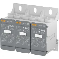 Terminal block, 3 pole, 16-70 mm², AWG 6-2/0, 175 A, 1500 V, screw connection, 1SNL317531R0000