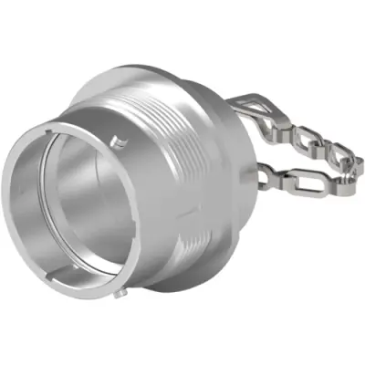 Dust cap, aluminum, for connector, HDC34-18 - 1