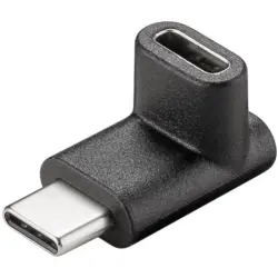 Adapter, USB socket type C 3.0 to USB plug type C 3.0, angled, 55556