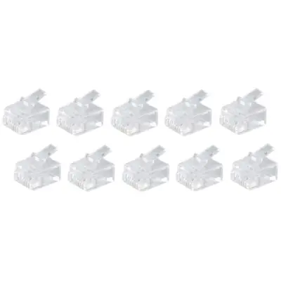 Connector kit, RJ11, 6 pole, 6P4C, cable assembly, BS72040-10, package with 10 pieces - 1