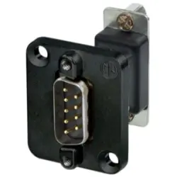 D-Sub plug, 9 pole, standard, equipped, straight, NADB9MF-B