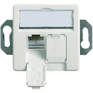 Junction box, Cat 6A, white, flush mounting, for AMJ45, 100022957 - 1