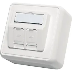 Module mounting, white, surface mounting, for AMJ-S, AMJ, 100021382