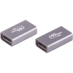 Adapter, USB socket type C 4.0 to USB socket type C 4.0, straight, BYB-4-73F1193