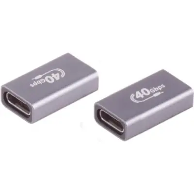 Adapter, USB socket type C 4.0 to USB socket type C 4.0, straight, BYB-4-73F1193 - 1