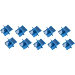 Dust protective cap, blue, for RJ45 socket, BS08-01023-10, package with 10 pieces