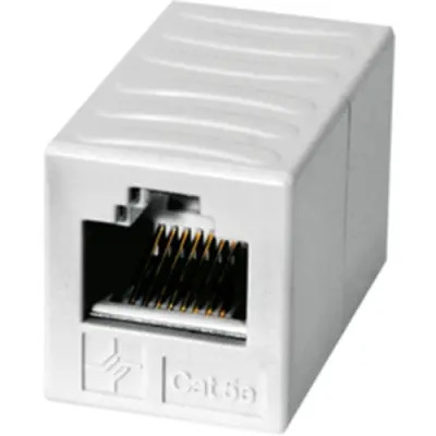 Modular adapter, RJ45 socket to RJ12 socket, straight, Cat 6, 100023166 - 1