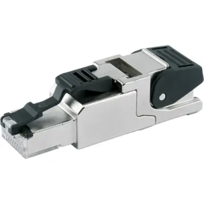 Plug, RJ45, 8 pole, 8P8C, Cat 6A, IDC connection, cable assembly, 100023041 - 1