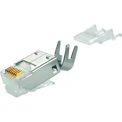 Plug, RJ45, 8 pole, 8P8C, Cat 6A, IDC connection, cable assembly, 100023019