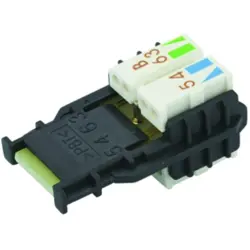 Wire manager, Cat 6A, silver, for RJ45 connector, 100020633