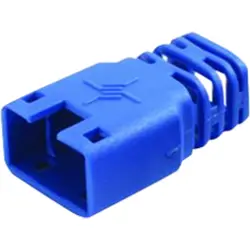 Cable grommet, cable Ø 6 mm, without detent lever protection, L 22.35 mm, plastic, blue, 100001204