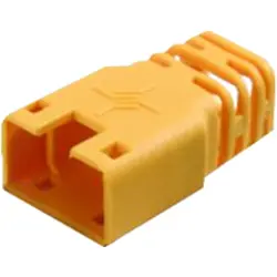 Cable grommet, cable Ø 6 mm, without detent lever protection, L 22.35 mm, plastic, yellow, 100001213