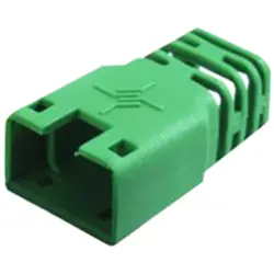Cable grommet, cable Ø 6 mm, without detent lever protection, L 22.35 mm, plastic, green, 100001220