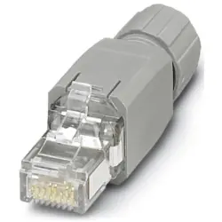 Plug, RJ45, 8 pole, 8P8C, Cat 5e, IDC connection, 1656725
