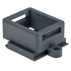 Mounting frame, gray, front mounting, for RJ45 connector, 1689433